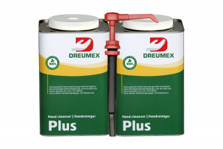 DREUMEX Plus 2 x 4,5 L mycí gel na ruce  Akční balení s dávkovačem ZDARMA